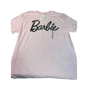 Barbie Graphic T-Shirt Pink XL Extra‎ Large Crew Neck Short Sleeve Top